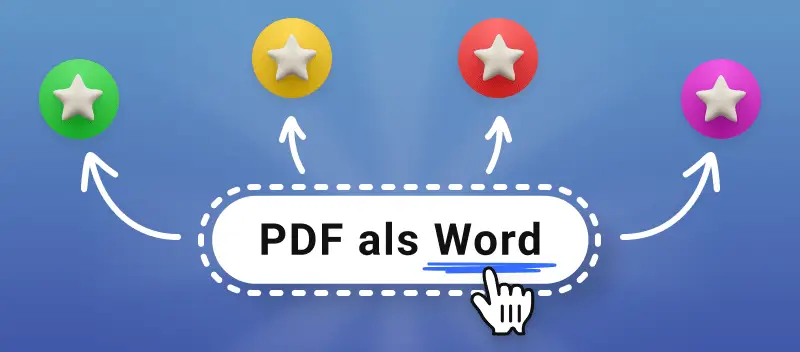 4 Möglichkeiten, ein PDF als Word zu Speichern